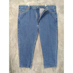 Levis 550 Jeans Mens 48x29 Blue Denim Relaxed Fit Tapered Leg Medium Wash